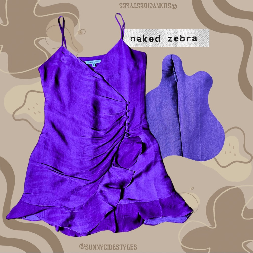 Naked Zebra Violet Mini Dress